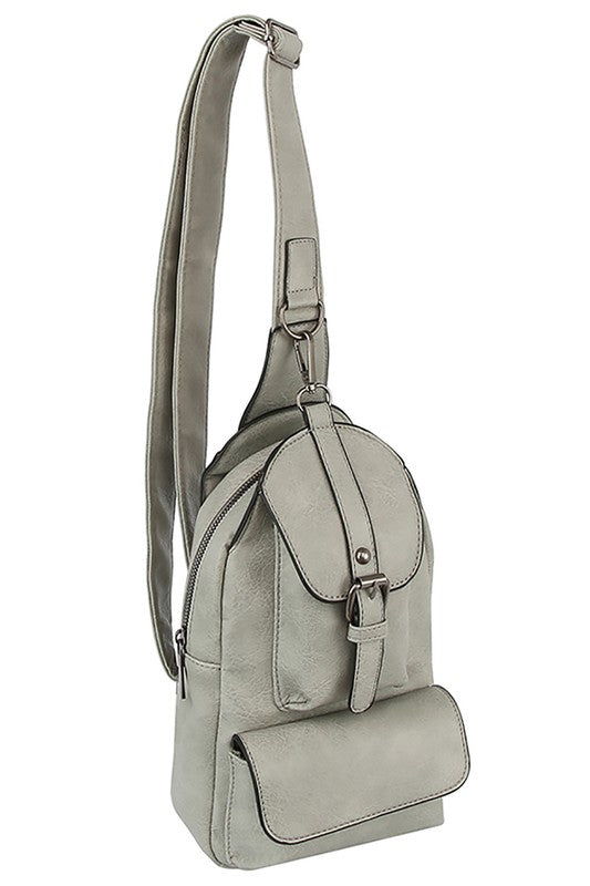 Buckle Pocket Sling Bag Backpack king-general-store-5710.myshopify.com