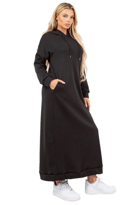 SEXY LONG MAXI HOODIE DRESS king-general-store-5710.myshopify.com