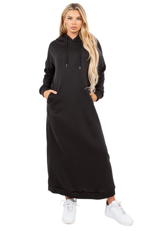 SEXY LONG MAXI HOODIE DRESS king-general-store-5710.myshopify.com