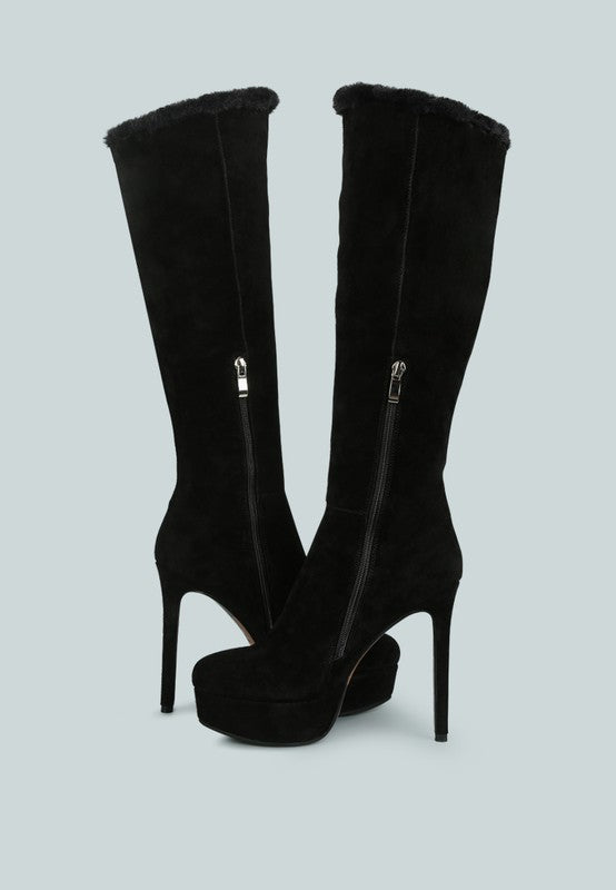 SALDANA Convertible Suede Leather High Boots king-general-store-5710.myshopify.com