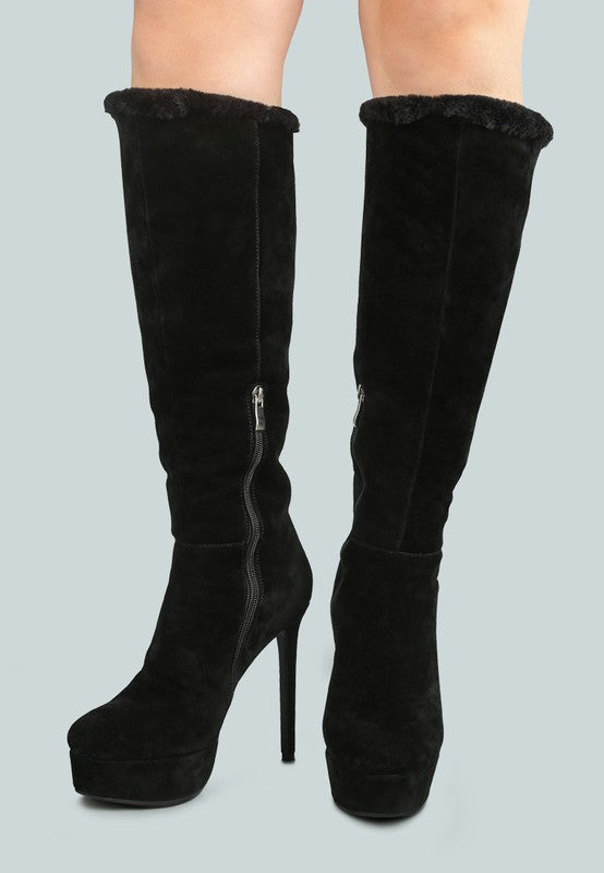 SALDANA Convertible Suede Leather High Boots king-general-store-5710.myshopify.com