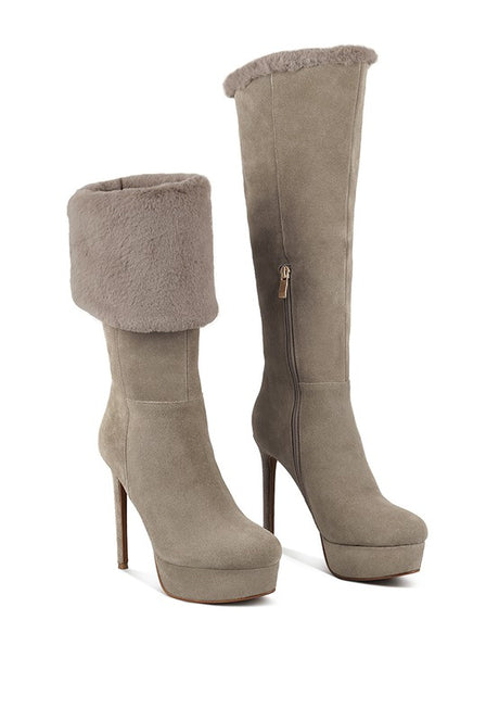 SALDANA Convertible Suede Leather High Boots king-general-store-5710.myshopify.com