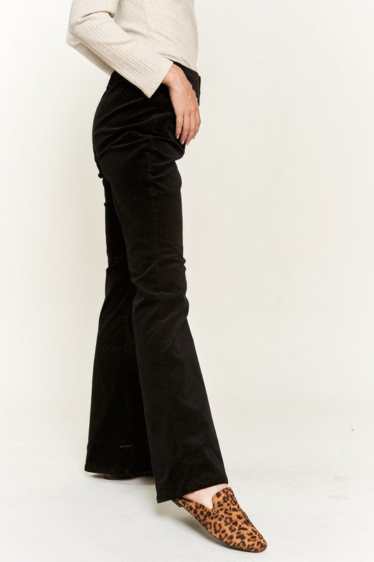 High Waist Corduroy Flare Pants king-general-store-5710.myshopify.com