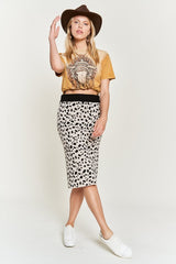 PLUS ANIMAL PRINT SWEATER SKIRT king-general-store-5710.myshopify.com