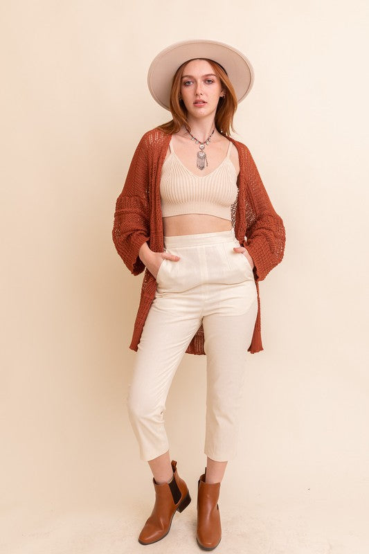 Knit Netted Cardigan king-general-store-5710.myshopify.com