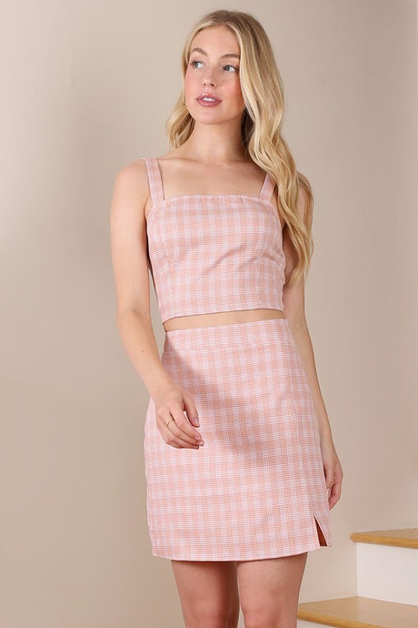 SL Pattern Crop Top & Skirt Set king-general-store-5710.myshopify.com