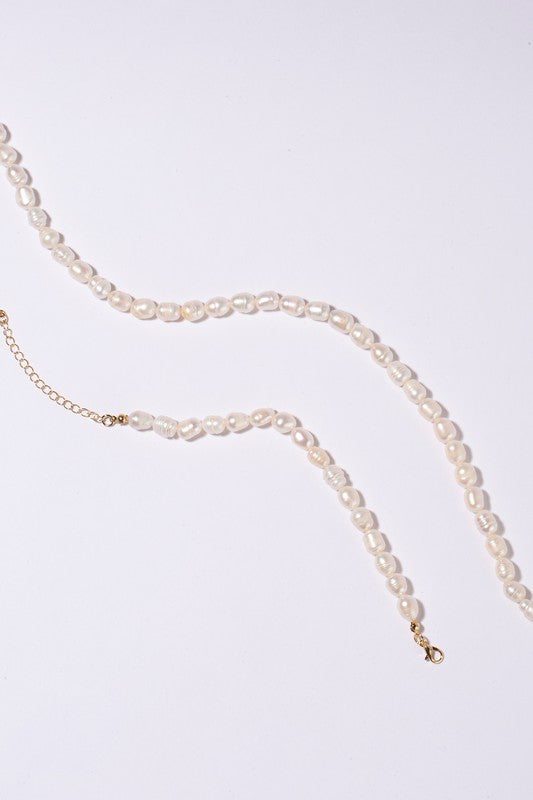 Mid-Sized Natural Pearl Bracelet and Necklace Set king-general-store-5710.myshopify.com