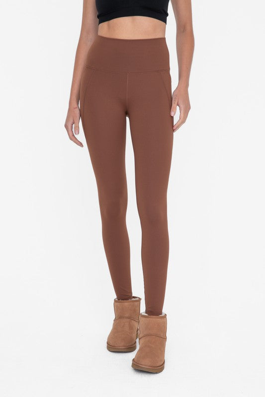 Tapered Band Essential Solid Highwaist Leggings king-general-store-5710.myshopify.com