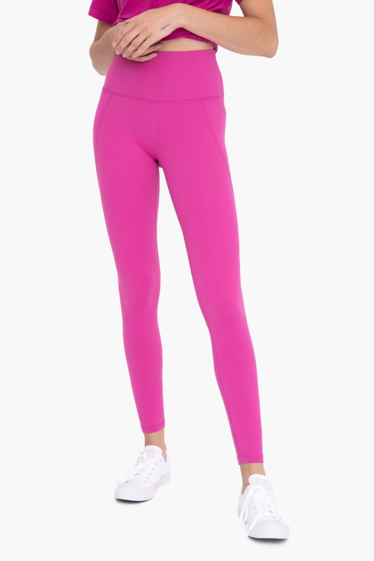 Tapered Band Essential Solid Highwaist Leggings king-general-store-5710.myshopify.com