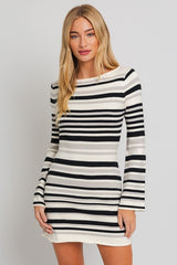 Boat Neck Bell Sleeve Sweater Dress king-general-store-5710.myshopify.com