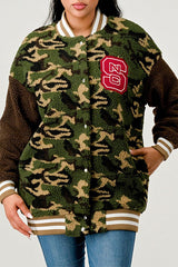 Camo Letterman Jacket king-general-store-5710.myshopify.com