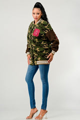 Camo Letterman Jacket king-general-store-5710.myshopify.com