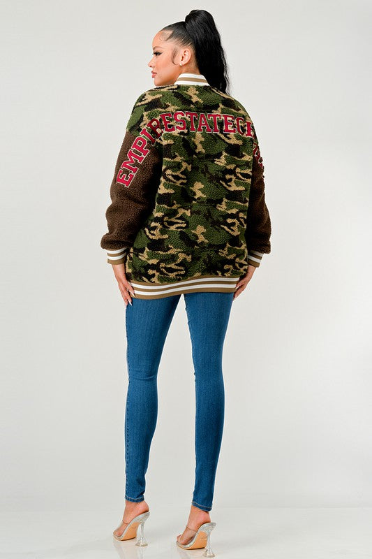 Camo Letterman Jacket king-general-store-5710.myshopify.com