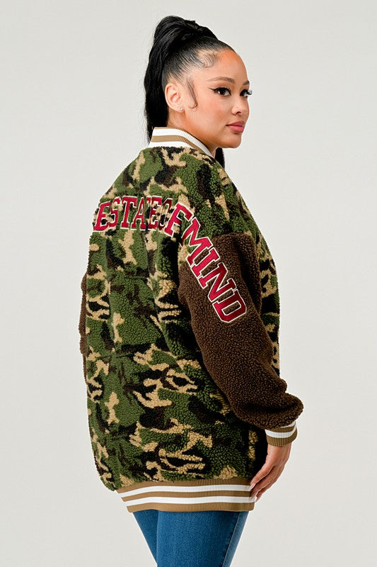 Camo Letterman Jacket king-general-store-5710.myshopify.com