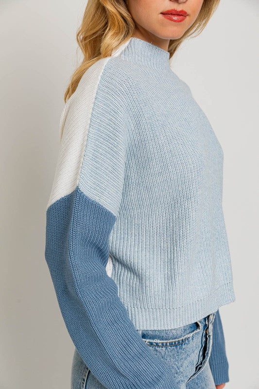 Color Block Oversize Sweater king-general-store-5710.myshopify.com