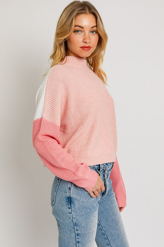 Color Block Oversize Sweater king-general-store-5710.myshopify.com