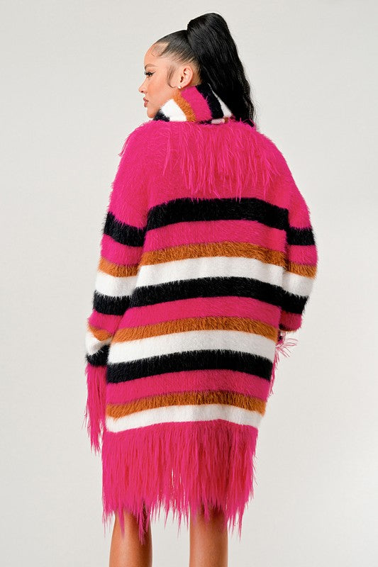 Athina Fuzzy Striped Sweater king-general-store-5710.myshopify.com