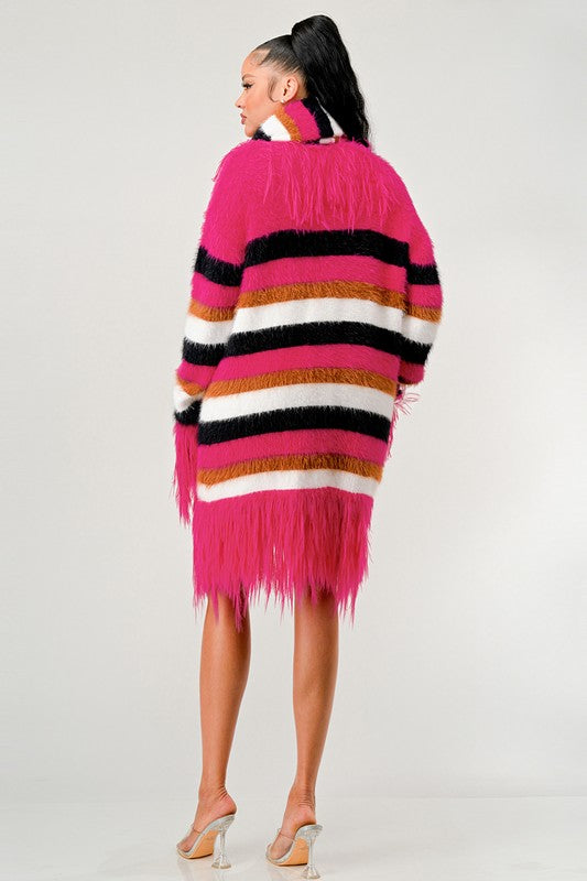 Athina Fuzzy Striped Sweater king-general-store-5710.myshopify.com