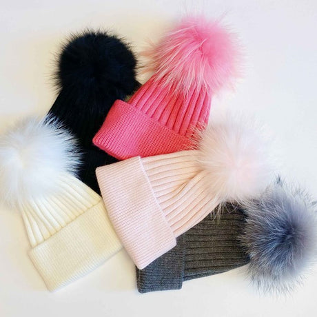 Pure Angora Genuine Fur Luxe Beanie king-general-store-5710.myshopify.com