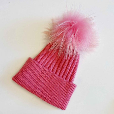 Pure Angora Genuine Fur Luxe Beanie king-general-store-5710.myshopify.com