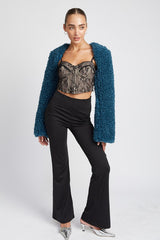 Faux Fur Bolero Jacket king-general-store-5710.myshopify.com