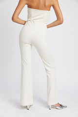 Creme High Waist Flared Pants king-general-store-5710.myshopify.com