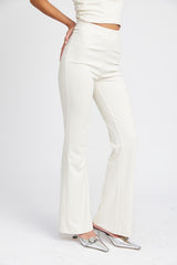 Creme High Waist Flared Pants king-general-store-5710.myshopify.com