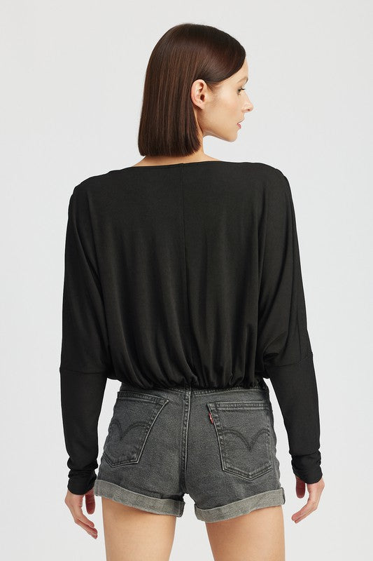 Dolman Twist Front Top king-general-store-5710.myshopify.com