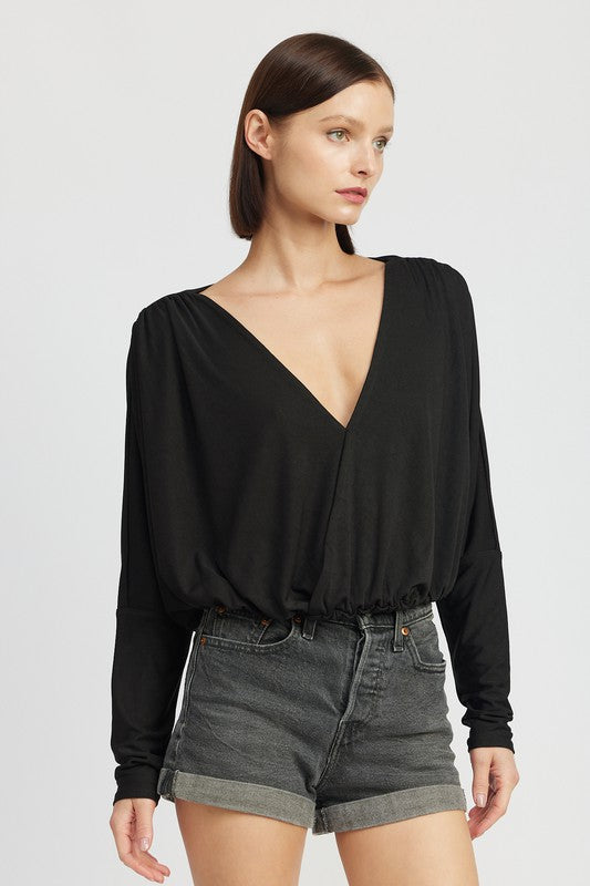 Dolman Twist Front Top king-general-store-5710.myshopify.com