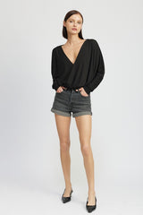 Dolman Twist Front Top king-general-store-5710.myshopify.com