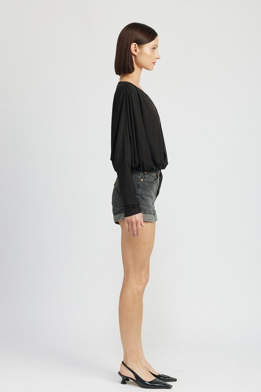 Dolman Twist Front Top king-general-store-5710.myshopify.com