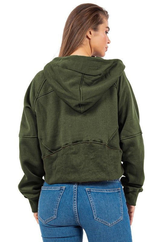 Olive Kangaroo Pocket Sexy Sweatshirt king-general-store-5710.myshopify.com