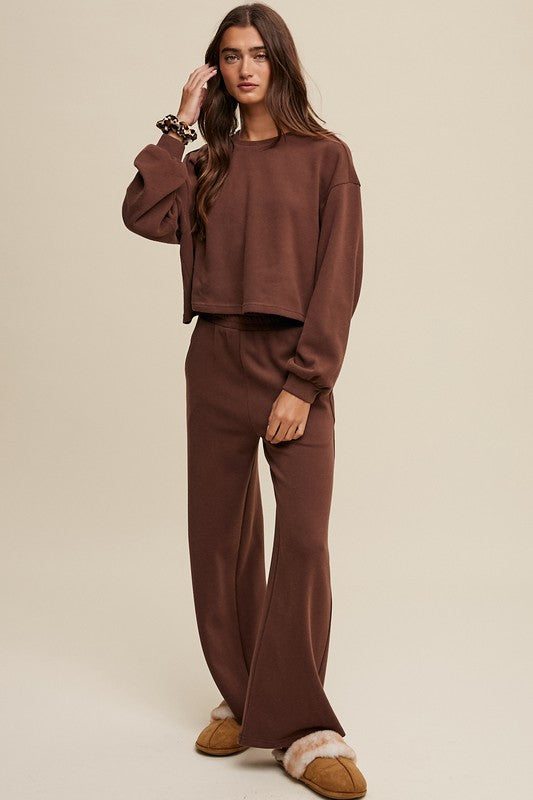 Knit Sweat Top and Pants Athleisure Lounge Sets king-general-store-5710.myshopify.com