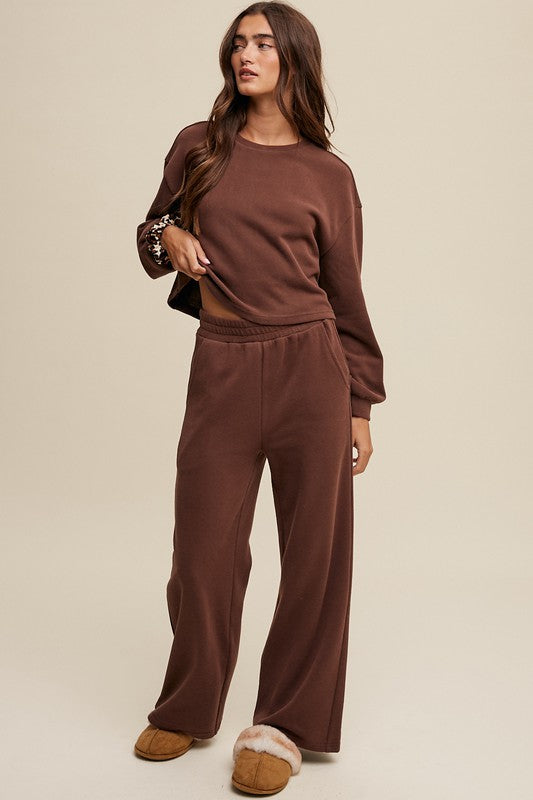Knit Sweat Top and Pants Athleisure Lounge Sets king-general-store-5710.myshopify.com