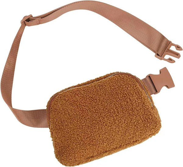 Lola Boucle Sherpa Sling/Belt Bag king-general-store-5710.myshopify.com