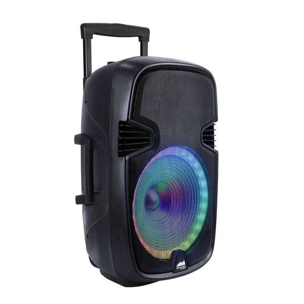 Naxa Portable 15 Inch BT Speaker w Color Light