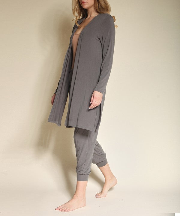 Bamboo Solid Long Cardigan king-general-store-5710.myshopify.com