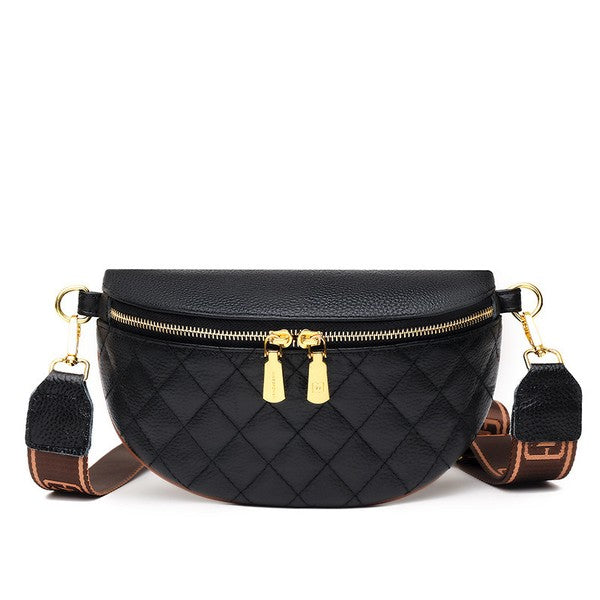 Myra Quilted Leather Crescent Sling Bag king-general-store-5710.myshopify.com