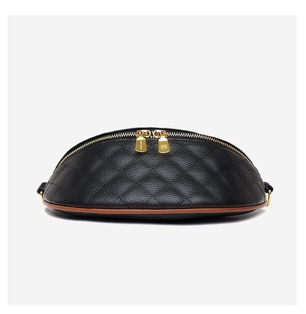 Myra Quilted Leather Crescent Sling Bag king-general-store-5710.myshopify.com