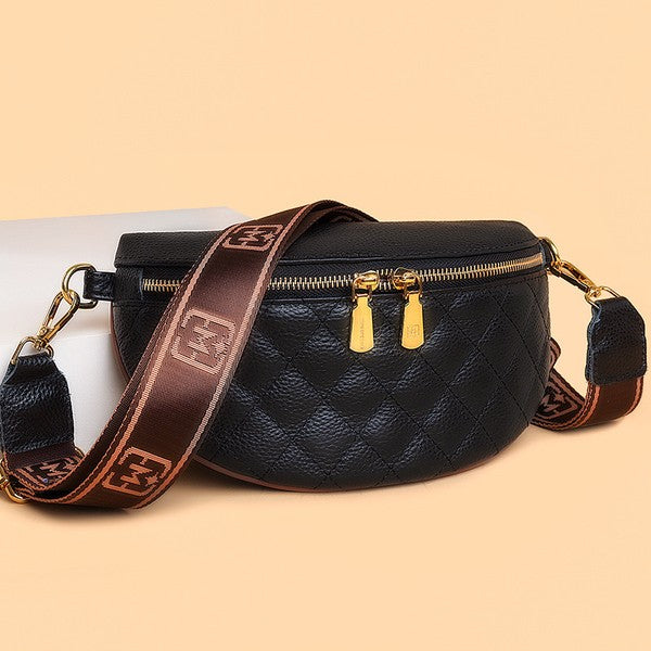 Myra Quilted Leather Crescent Sling Bag king-general-store-5710.myshopify.com