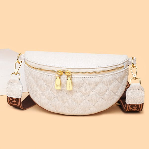 Myra Quilted Leather Crescent Sling Bag king-general-store-5710.myshopify.com