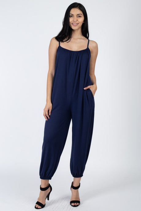 Spaghetti Strap Solid Jumpsuit king-general-store-5710.myshopify.com