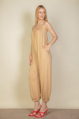 Spaghetti Strap Solid Jumpsuit king-general-store-5710.myshopify.com