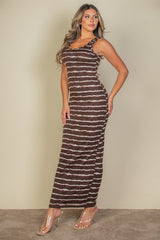 Tie Dye Printed Tank Bodycon Maxi Dress king-general-store-5710.myshopify.com