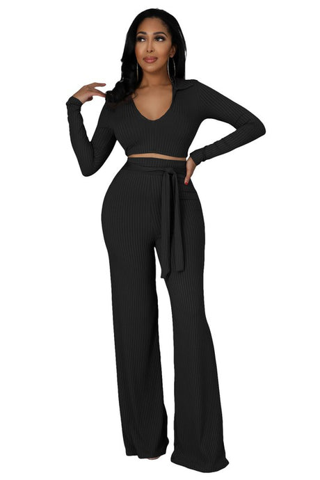 Round Neck Long Sleeve Pant Set king-general-store-5710.myshopify.com