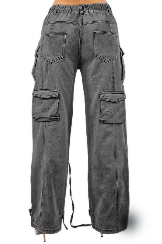 Oversize Cargo Style Denim Jean Pants king-general-store-5710.myshopify.com