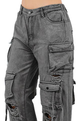 Oversize Cargo Style Denim Jean Pants king-general-store-5710.myshopify.com