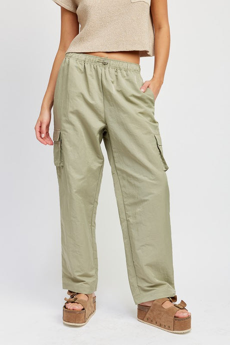 STRAIGHT LEG PANTS WITH ELASTIC WAIST BAND king-general-store-5710.myshopify.com