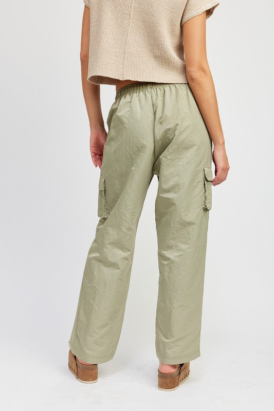 STRAIGHT LEG PANTS WITH ELASTIC WAIST BAND king-general-store-5710.myshopify.com