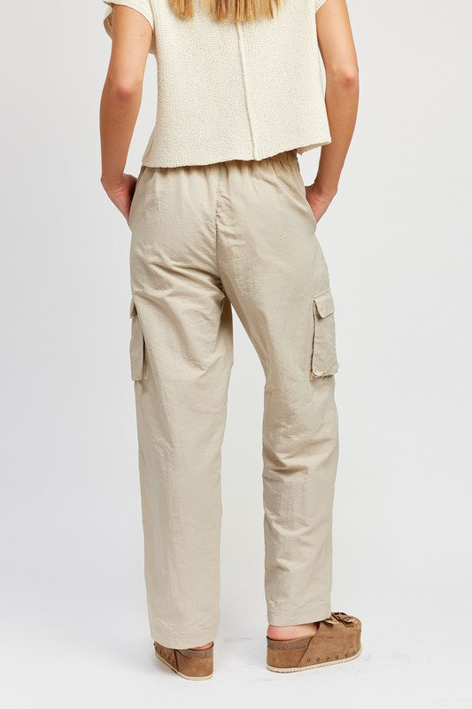 STRAIGHT LEG PANTS WITH ELASTIC WAIST BAND king-general-store-5710.myshopify.com